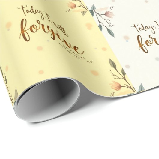Heute werde ich verzeihen, wie Christus mir verzei Geschenkpapier (Rolleneckpunkt)