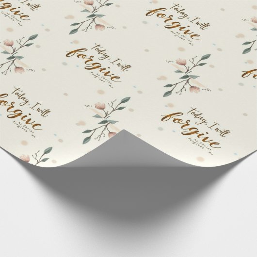 Heute werde ich verzeihen, wie Christus mir verzei Geschenkpapier (Ecke)