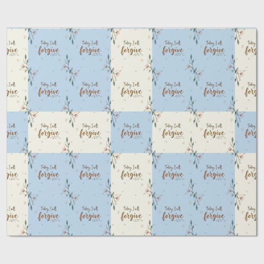 Heute werde ich verzeihen, wie Christus mir verzei Geschenkpapier (Flach)