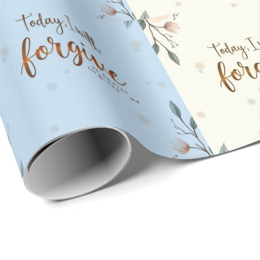 Heute werde ich verzeihen, wie Christus mir verzei Geschenkpapier (Rolleneckpunkt)