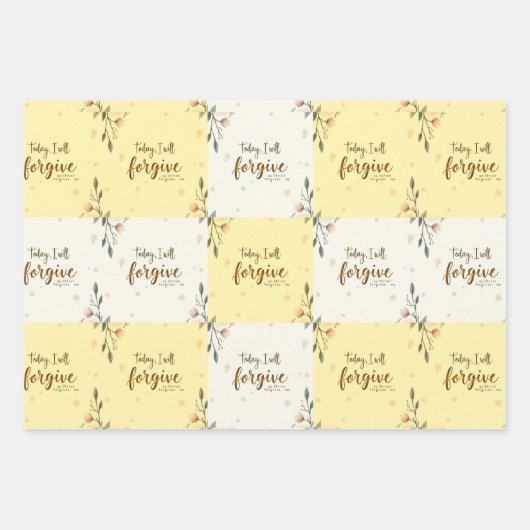 Heute werde ich verzeihen, wie Christus mir verzei Geschenkpapier Set (Vorderseite 3)