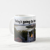 Heute wird ein GROSSARTIGER Tag! Kaffeetasse (Vorderseite Links)