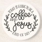 Heute wird ein Kaffee Sandstone Untersetzer (Vorne)