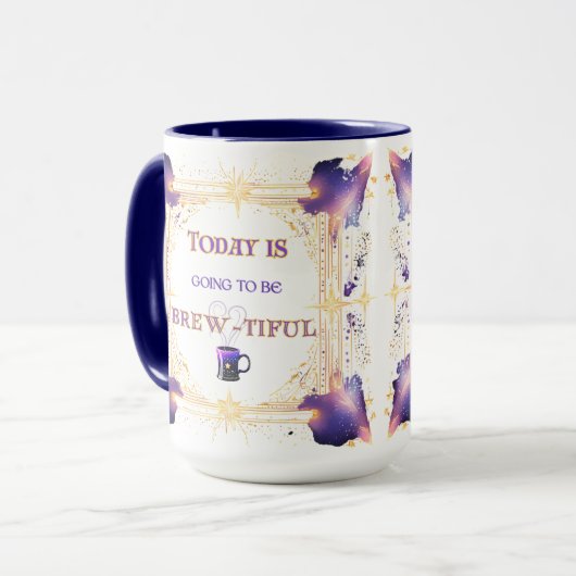 Heute wird es brauschön sein tasse (Vorderseite Links)