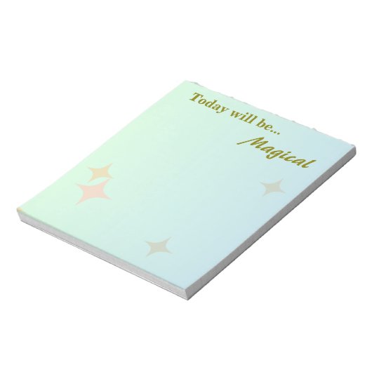 Heute wird... magisch notizblock (Rotiert)