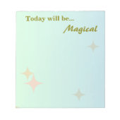 Heute wird... magisch notizblock (Vorderseite)