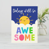 Heute wird Phantastisch Karte (Stehend Vorderseite)