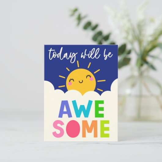 Heute wird Phantastisch Postkarte (Stehend Vorderseite)