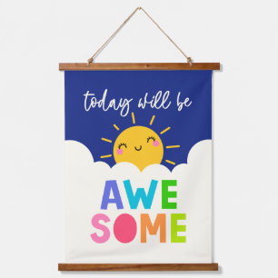 Heute wird Phantastisch Wandteppich Mit Holzrahmen