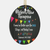 Heute wurde ich von der Pflegesorgfalt - Keramik Ornament (Rechts)