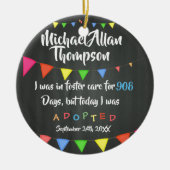 Heute wurde ich von der Pflegesorgfalt - Keramik Ornament (Vorne)