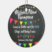 Heute wurde ich von der Pflegesorgfalt - Keramik Ornament (Links)