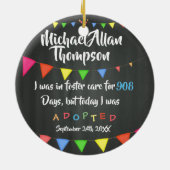 Heute wurde ich von der Pflegesorgfalt - Keramik Ornament (Hinten)