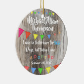 Heute wurde ich von der Pflegesorgfalt - Keramik Ornament (Rechts)