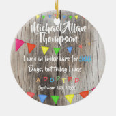 Heute wurde ich von der Pflegesorgfalt - Keramik Ornament (Hinten)