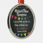 Heute wurde ich von der Pflegesorgfalt - Ornament Aus Metall (Rechts)