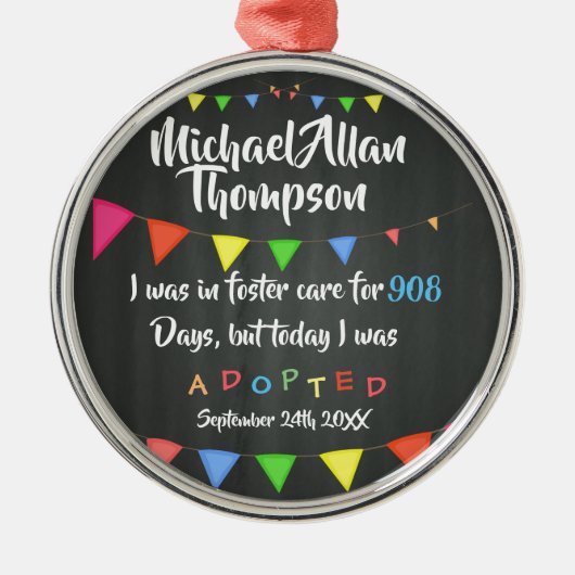 Heute wurde ich von der Pflegesorgfalt - Ornament Aus Metall (Vorne)