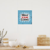 Heute zählen Poster Wall Art (Küche)