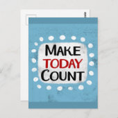 Heute zählen Postkarte (Vorne/Hinten)