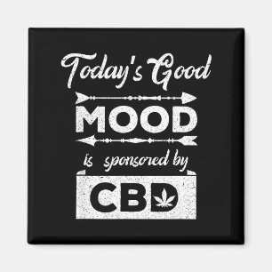 Heutige Gute Laune Gesponsert Cbd Design Magnet