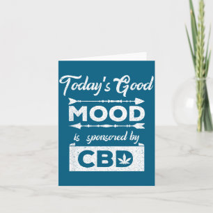 Heutige Gute Laune Gesponserte Cbd Illustration Karte