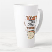 Heutige Gute Laune Wird Von Kaffee Gesponsert Milchtasse (Rechte Ecke)