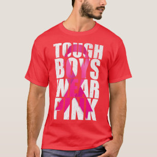 Heutige Jungen tragen rosa Ribbon rosa Brustkrebs  T-Shirt