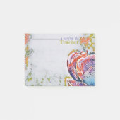 Heutige Lehrer-Post-Itanmerkungen Post-it Klebezettel (Vorderseite)