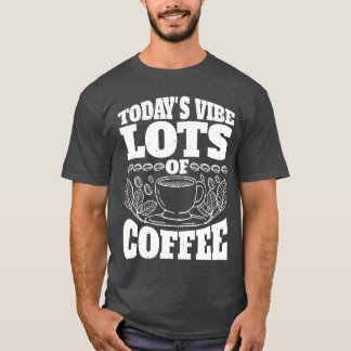 Heutige Stimmung Viel Kaffee vintage lustig T-Shirt
