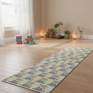 Heutige Yoga-Übung ist nach unten gerichteter Poss Yogamatte