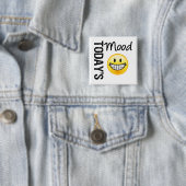 Heutiger Stimmungsehr glücklicher Emoticon Button (Beispiel)