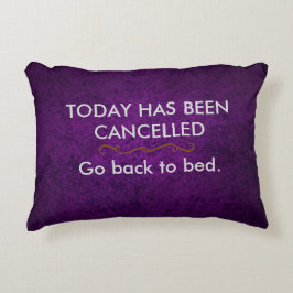 Heutiger Tag ist annulliert worden Zierkissen