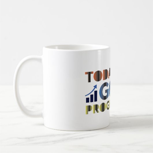 Heutiger Ziel Fortschritt Kaffeetasse (Links)
