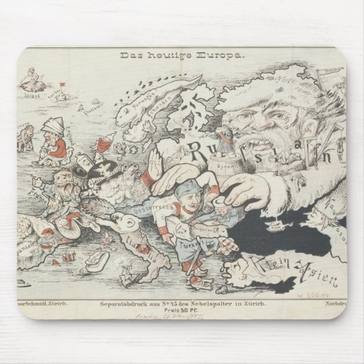 Heutiges Europe', 1887 Mousepad (Vorne)
