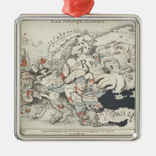 Heutiges Europe', 1887 Ornament Aus Metall
