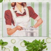 Heutiges spezielles Dishtowel - im Grün Geschirrtuch (Gefaltet)