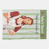 Heutiges spezielles Dishtowel - im Grün Geschirrtuch (Horizontal)