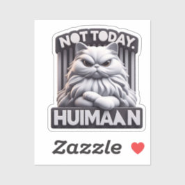 Heutzutage nicht Huimaan Grumpy Cat Vinyl Sticker