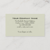 Heuwender-Visitenkarte Visitenkarte (Rückseite)