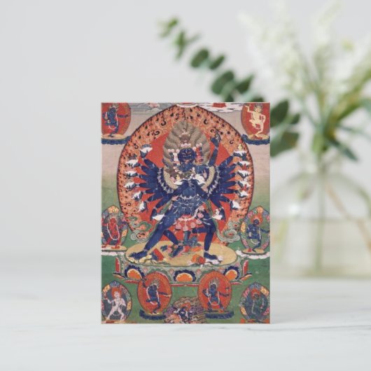 Hevajra tibetisch-buddhistische Deity Postkarte (Stehend Vorderseite)