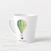 Heven Bound Vintag Green Hot Air Ballon Milchtasse (Linke Ecke)