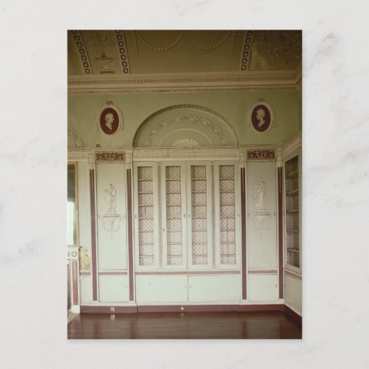 Heveningham Hall, Suffolk: Bibliothek, 1778-80 Postkarte (Vorderseite)