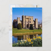 Hever Castle, Kent Blume Postkarte (Vorne/Hinten)