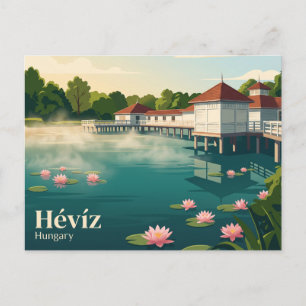 Hévízer Thermalsee Ungarn Postkarte