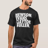 Hewson Evans Clayton and Mullen Classic T-Shirt (Vorderseite)