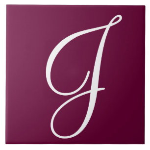 Hex 660033 Farbnummer Monogramm Keramik Tile Fliese