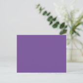 Hex #714997, Bouquet Ankündigungspostkarte (Stehend Vorderseite)
