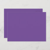Hex #714997 Menus Einladungspostkarte (Vorne/Hinten)