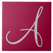 Hex 990033 Farbnummer Monogramm Keramik Tile Fliese (Vorderseite)