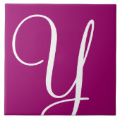 Hex 990066 Farbnummer Monogramm Keramik Tile Fliese (Vorderseite)